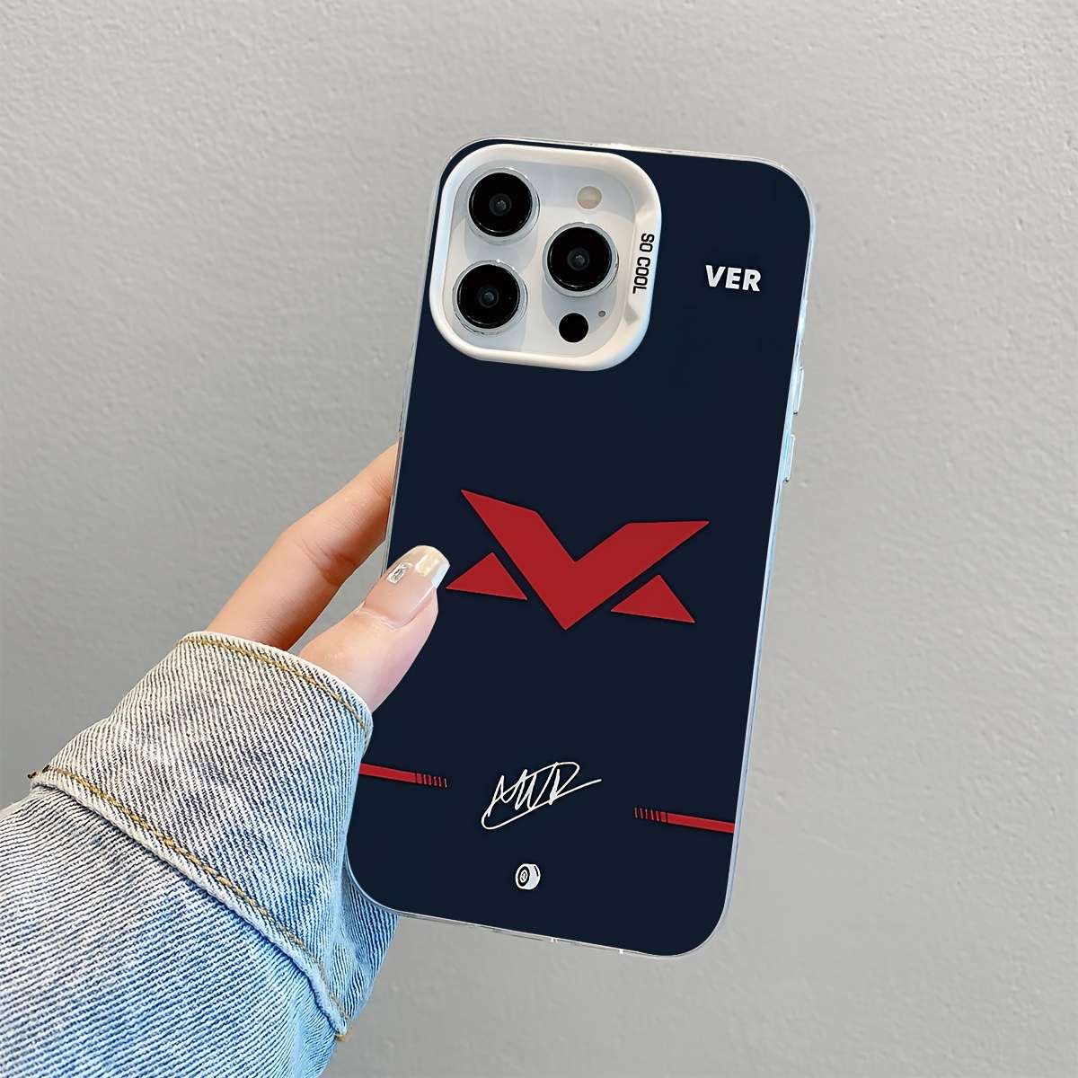 1Pc Mixed Color For iPhone 14 Pro Max F1 VER Signature Design Phone Case