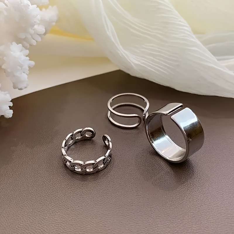 3PCS Modern Fashion Boho Style Ring Quantity