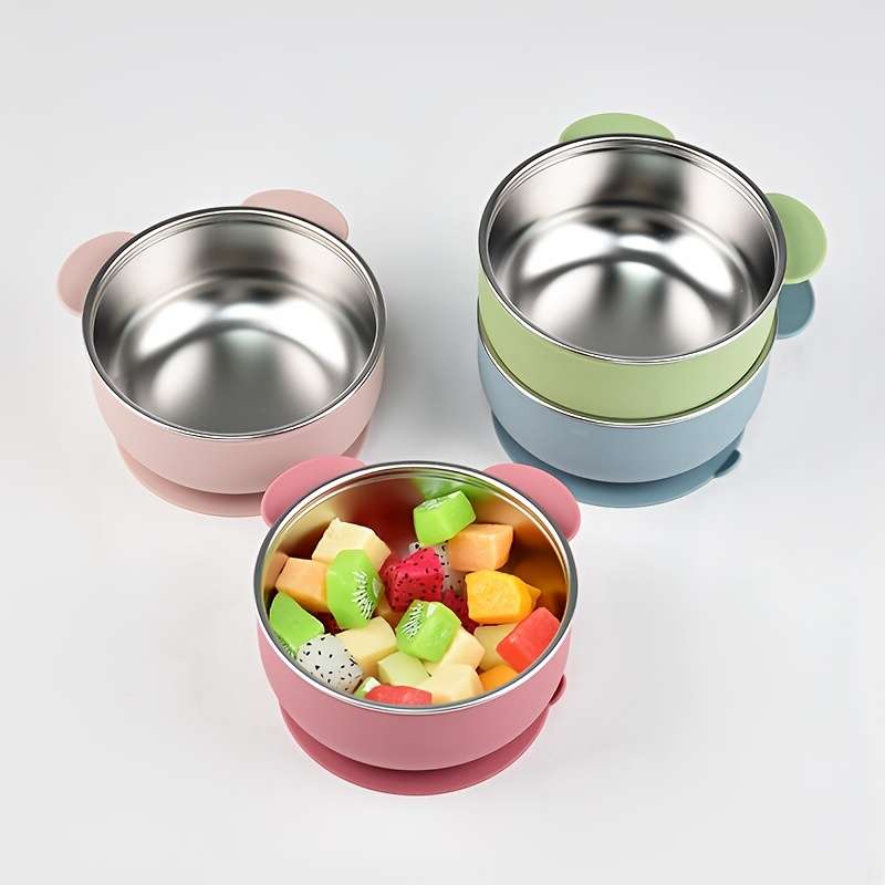Baby Food Bowl Color Gray Blue