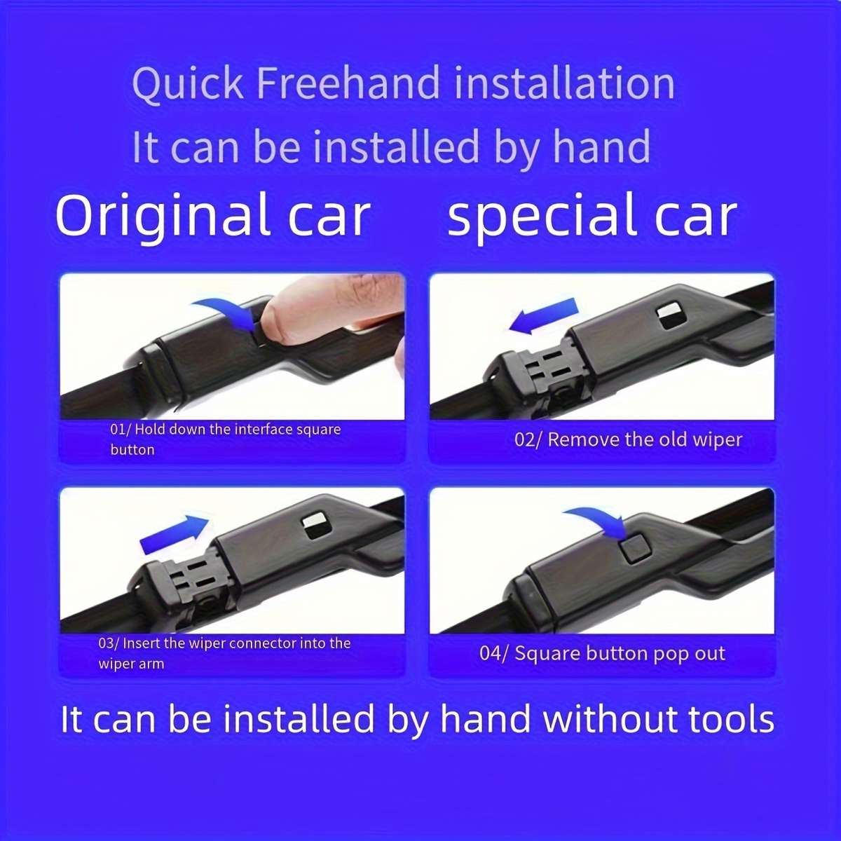 Windshield Wipers Items 2Pcs