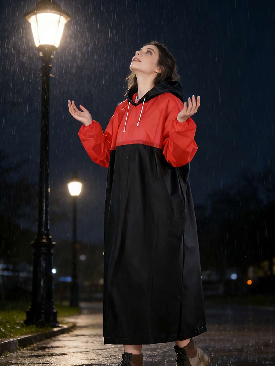 Raincoat Blackred Size Asian Onesize