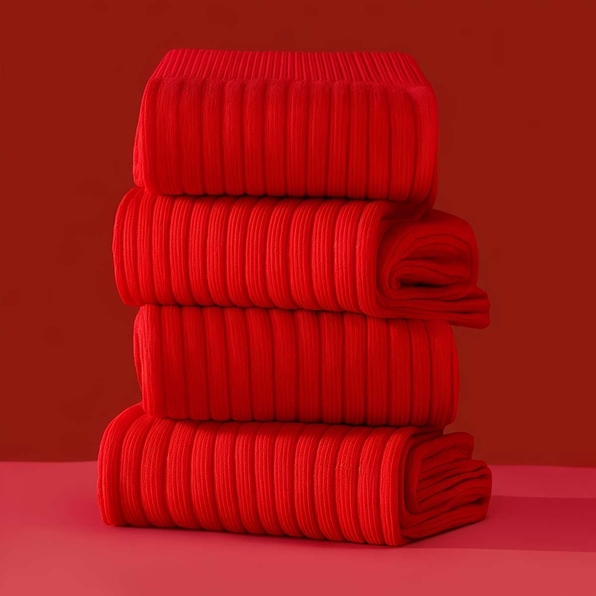 Women S Socks Color Red