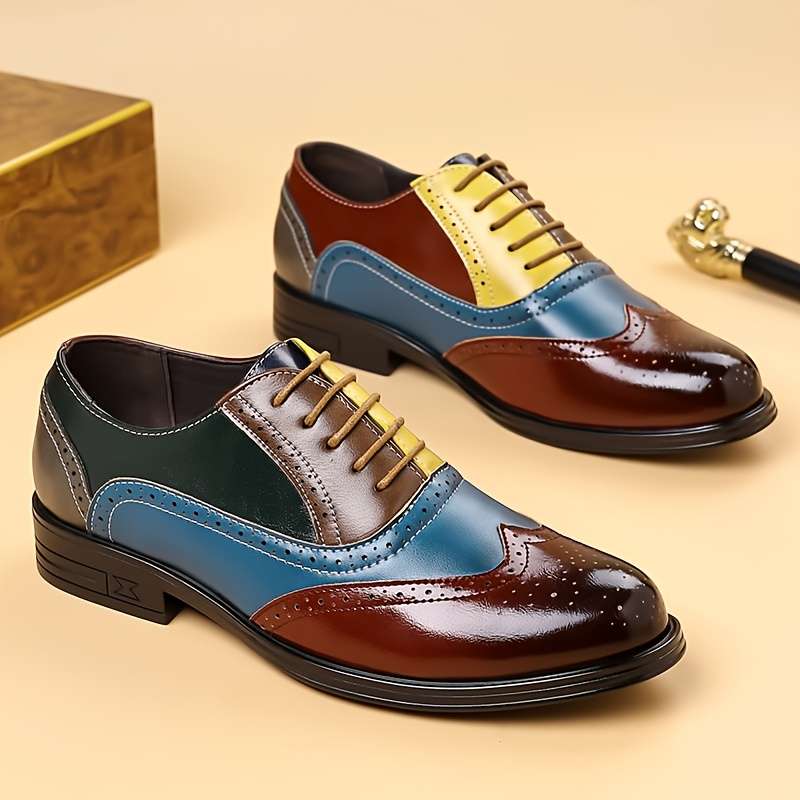 Mens Leather Shoes Color Burgundy Sizeuk 8.5