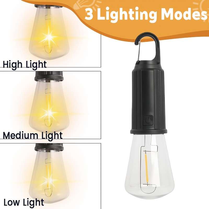 Solar Emergency Lights Color 2Pcs Solar Camping Lamp