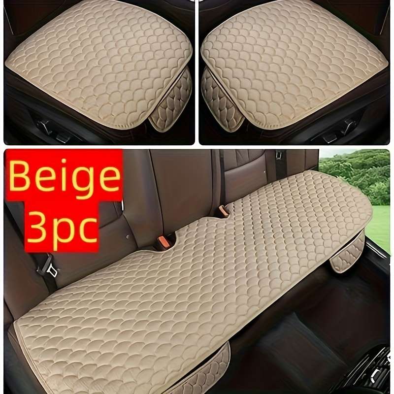 3Pcs Linen With Breathable And For Comfortable Fan Shaped Quilting Texture