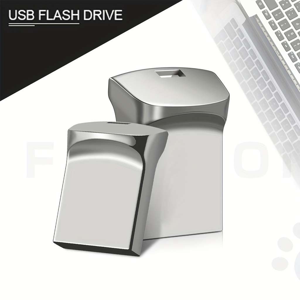Usb Flash Drive Color Silvery Capacity 2Gb 5Pcs