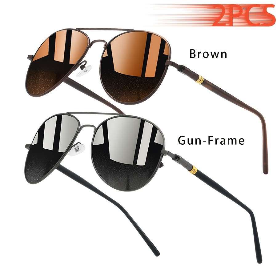 Cycling Glasses Color 2Pcs Black Gunframe
