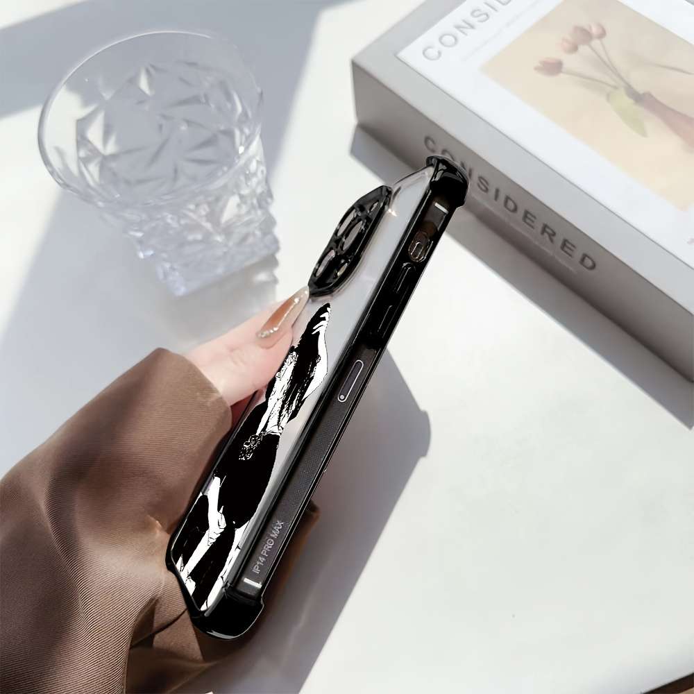 1Pc Mixed Color  For iPhone 16 Plus Cartoon Couple Phone Case