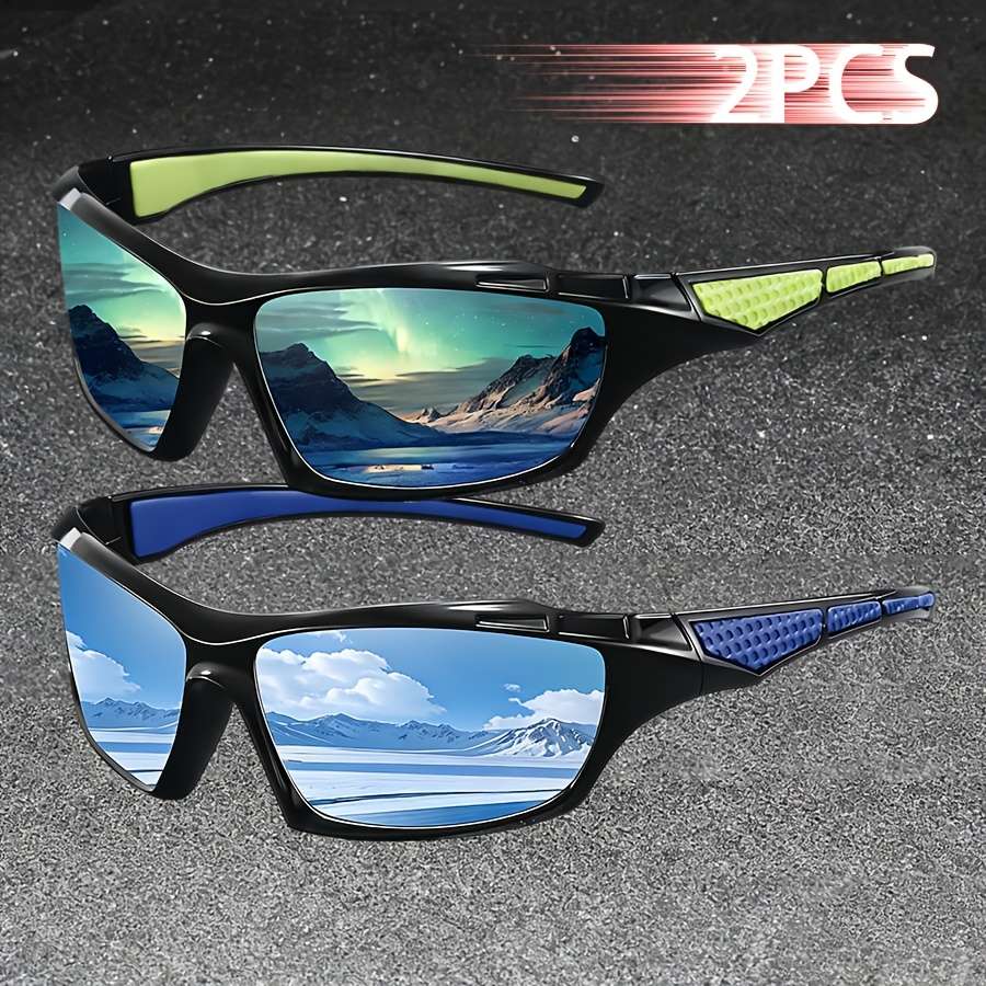 Cycling Glasses Color 2Pcs*Blackred
