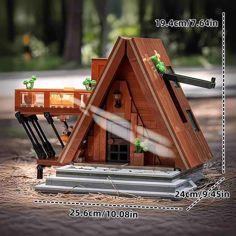 Building Toy Architectural Model Toy Set Style Wooden House