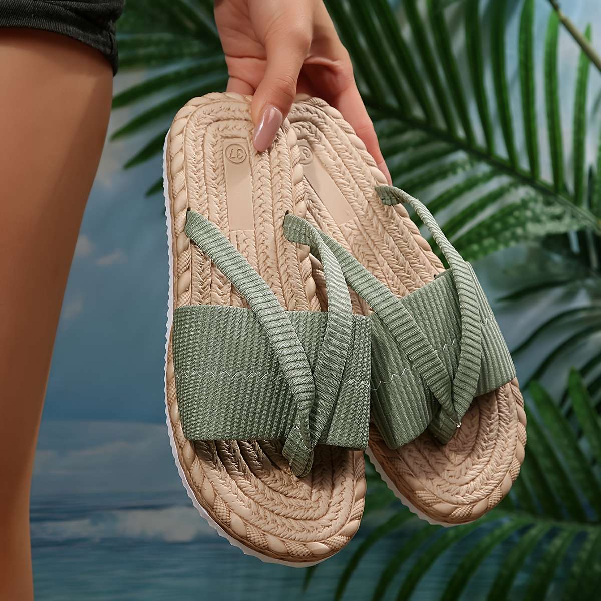 Sandals Color Green Size Uk 7
