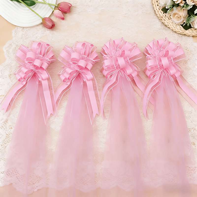 Wedding Supplies Color White Tulle & Latte Art
