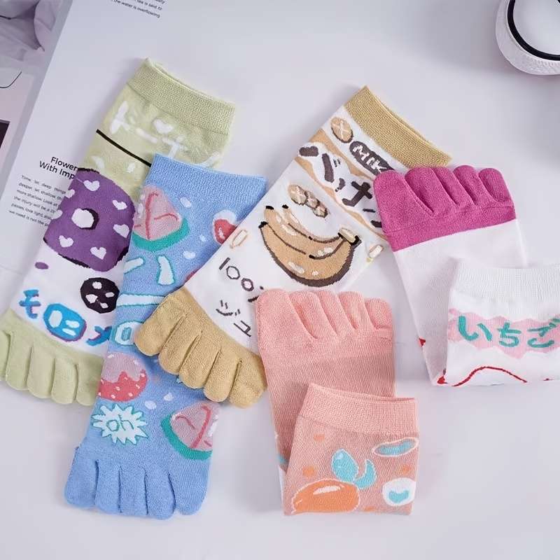Women S Socks Color Banana D 5 Pairs Size Onesize