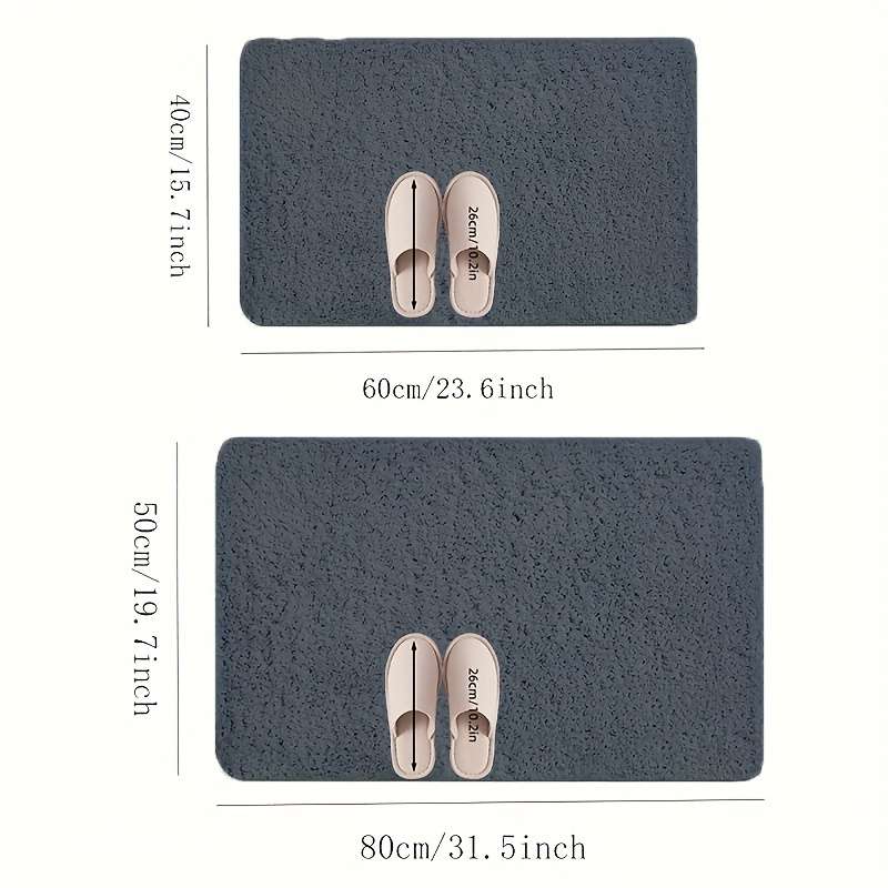 Floor Mats Color Light Gray Size 40X120Cm