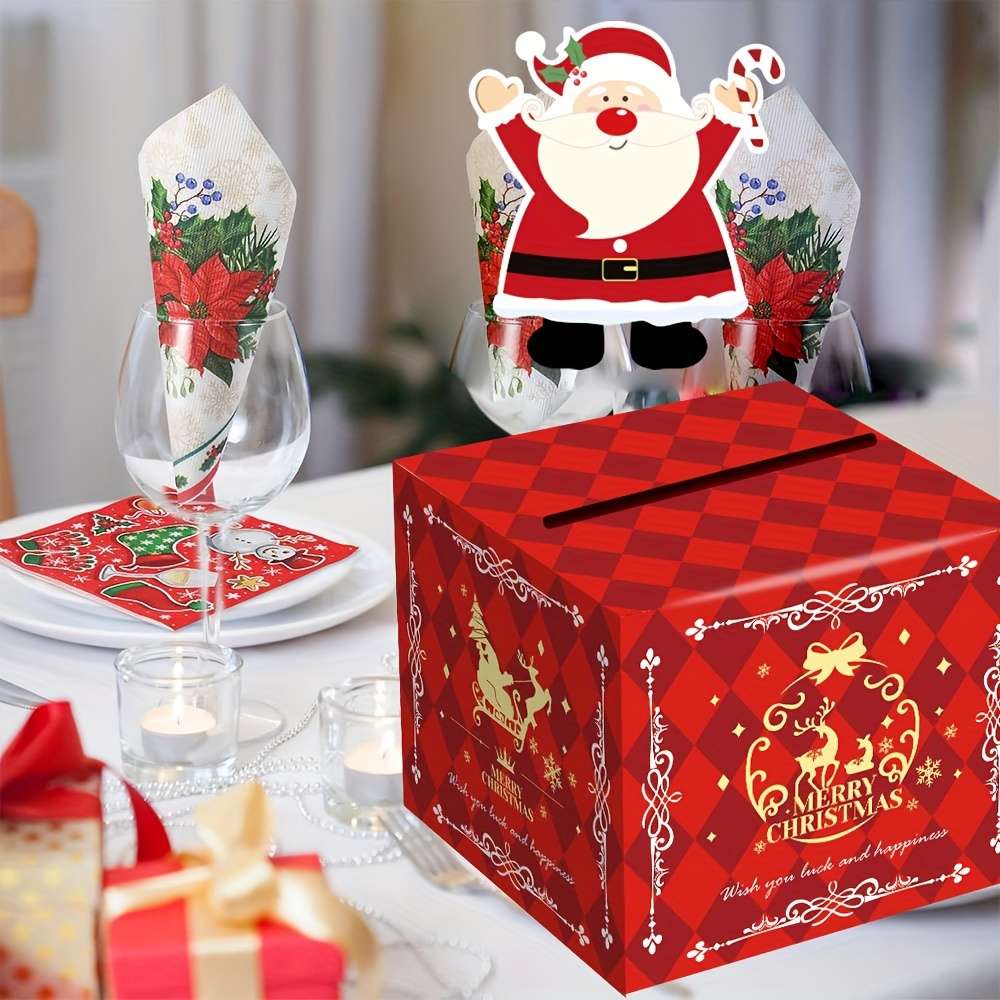 Christmas Gift Boxes Model Christmas Money Box 02