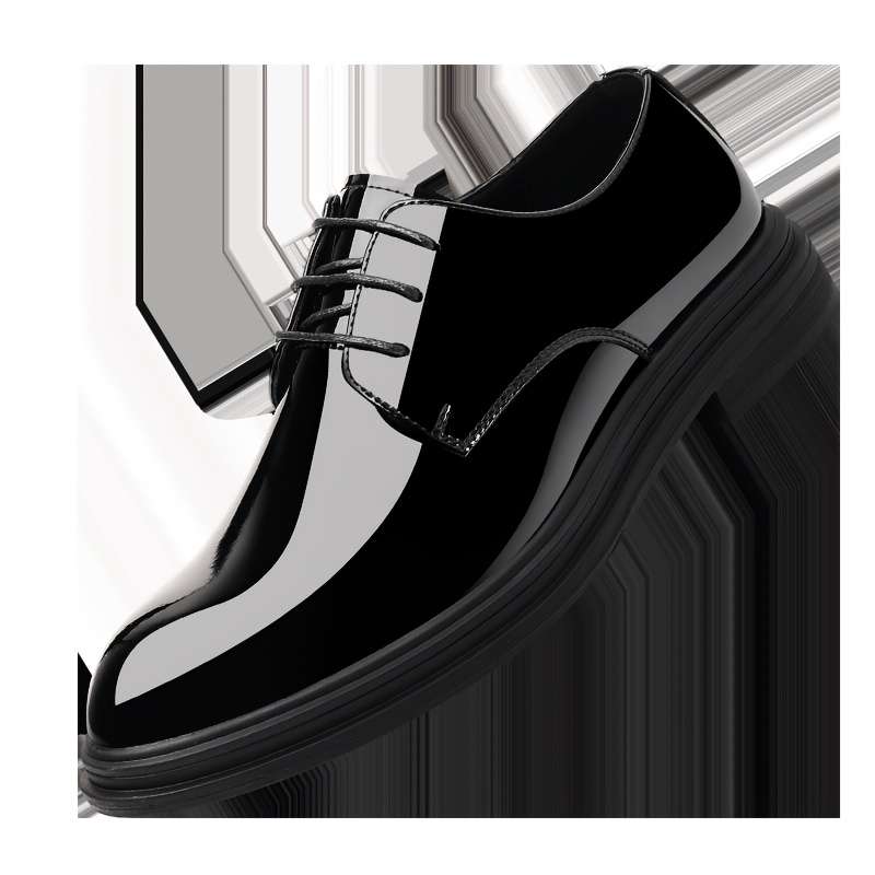 Mens Leather Shoes Color Black Sizeuk 5