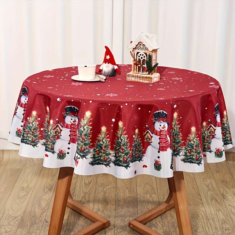 Christmas Tablecloth Size Round 150Cm