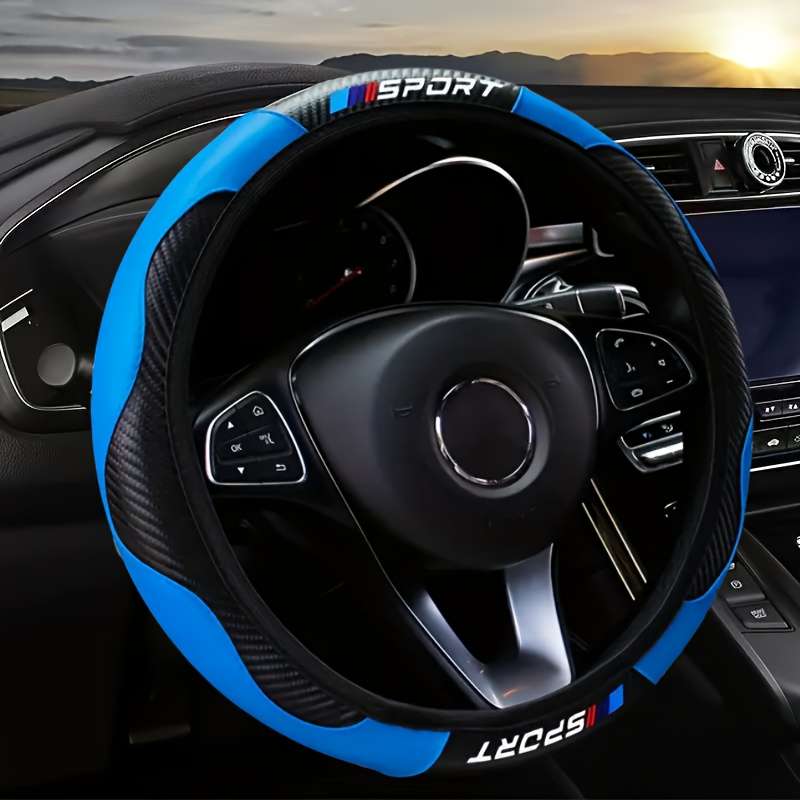 Car Steering Wheel Cover Black