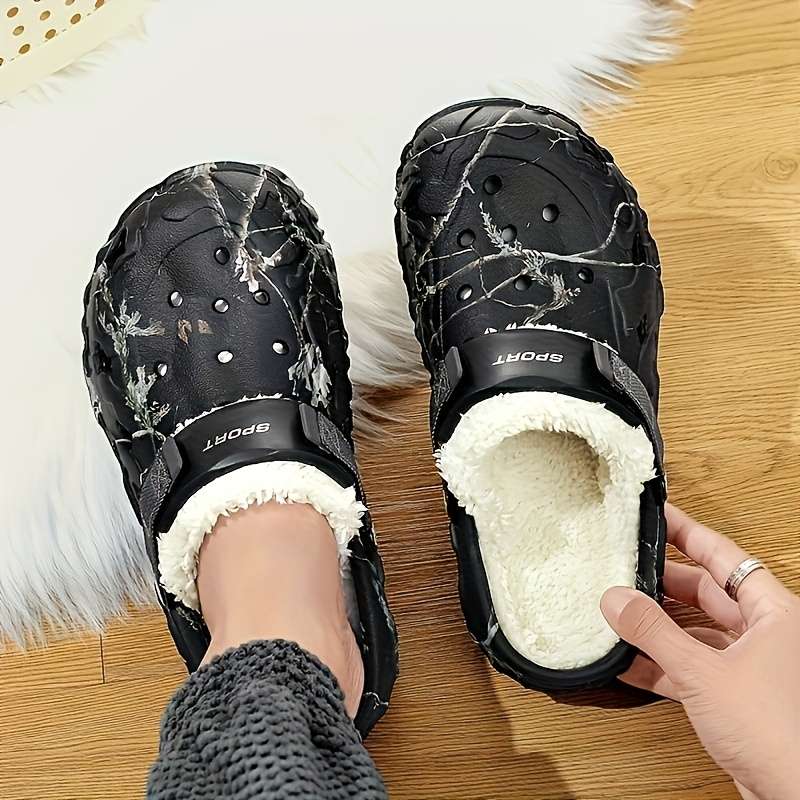 Cotton Slippers Color Black Sizeuk 7