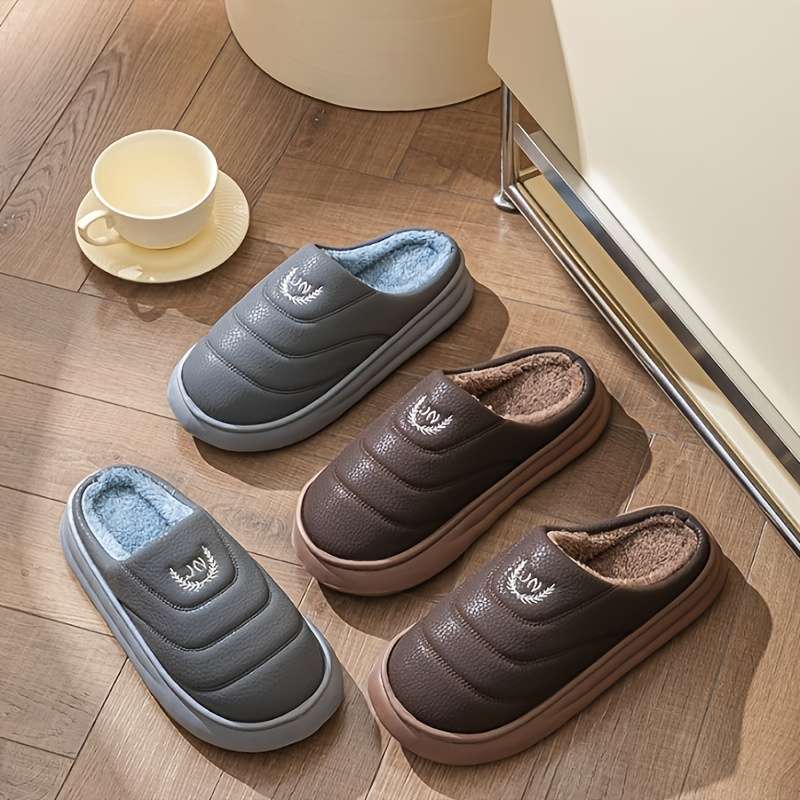 Cotton Slippers Color Coffee Brown Sizeuk 11.5-12