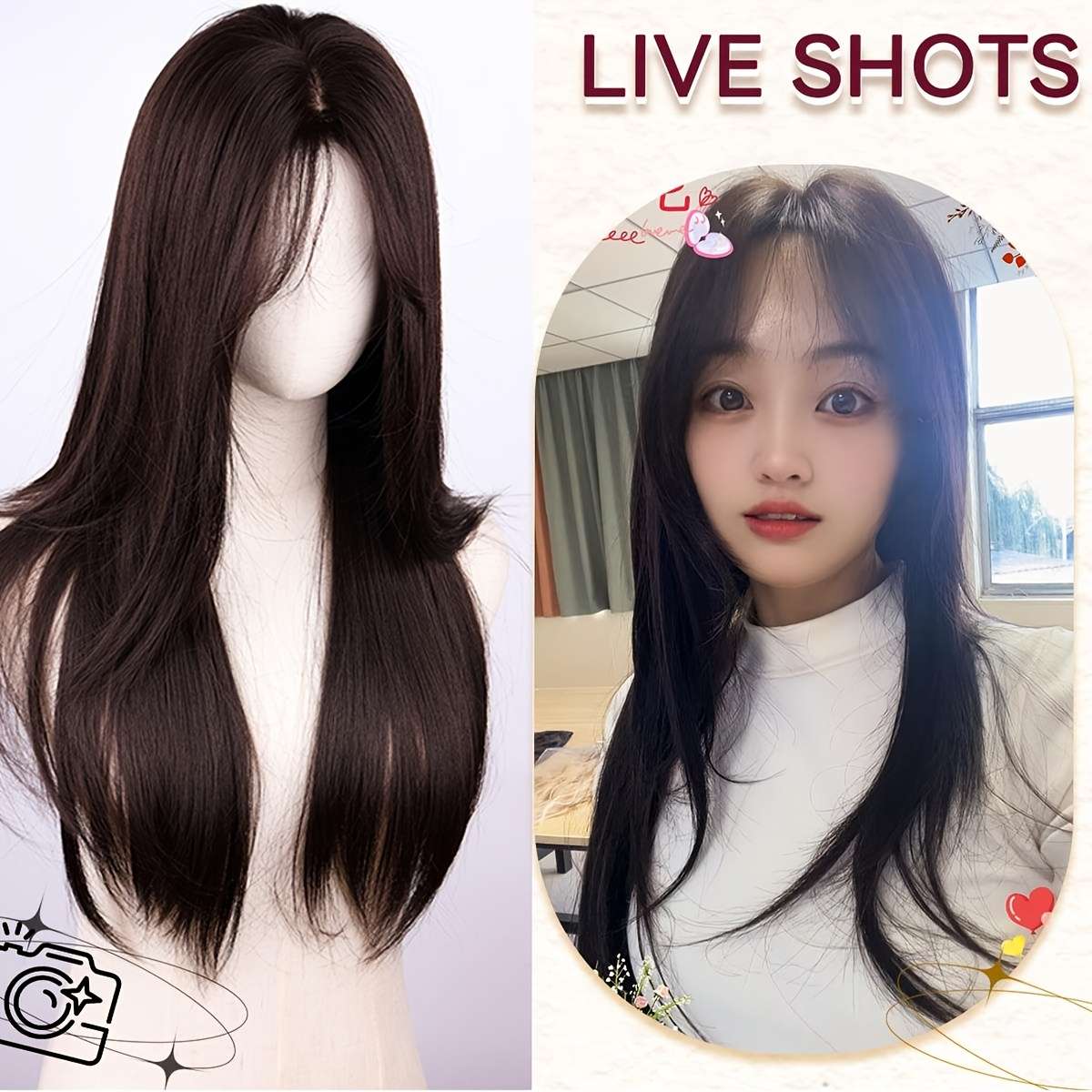 Lw3481-1 Womens Wigs Hair Length 71.12Cm