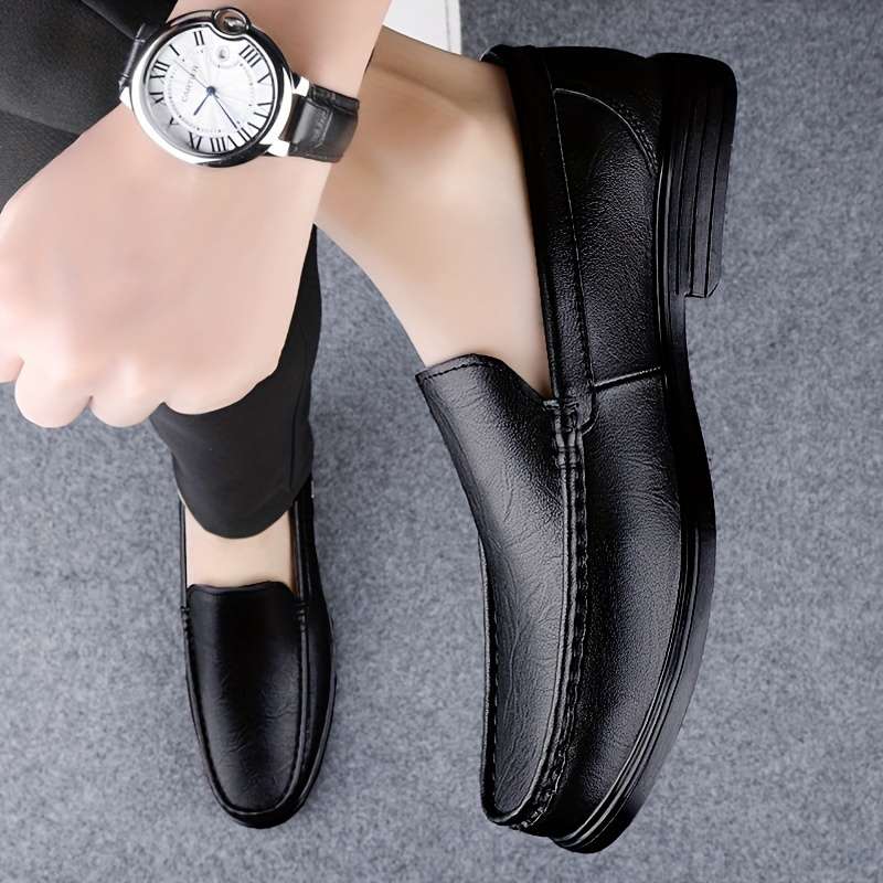Mens Leather Shoes Color Black Sizeuk 8