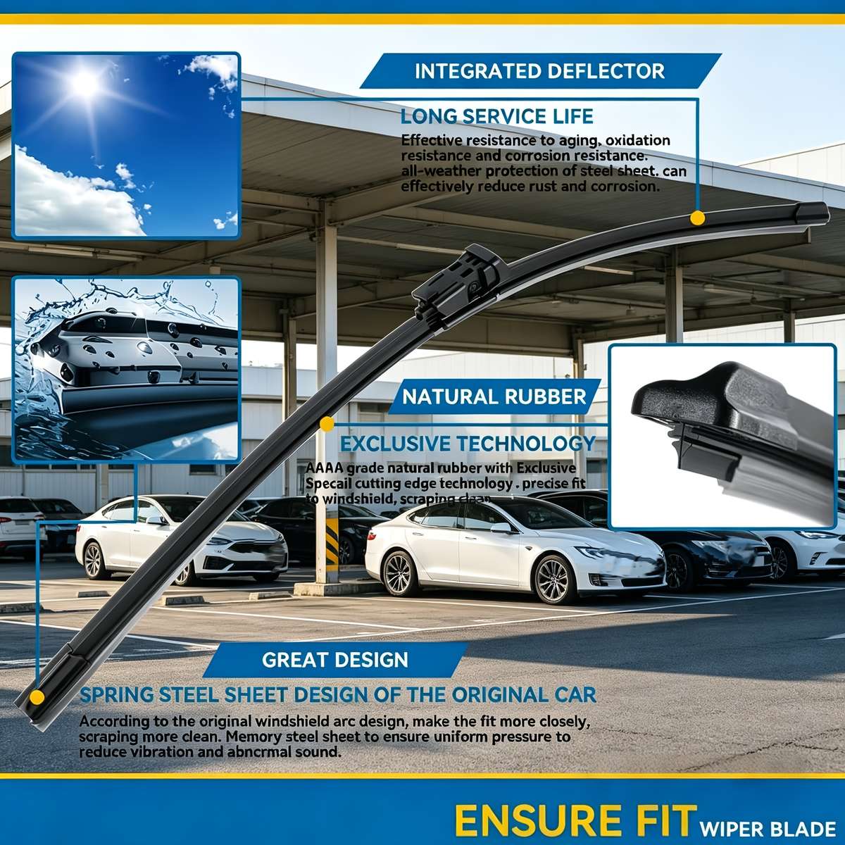 Windshield Wipers Model 71.12Cm 60.96Cm