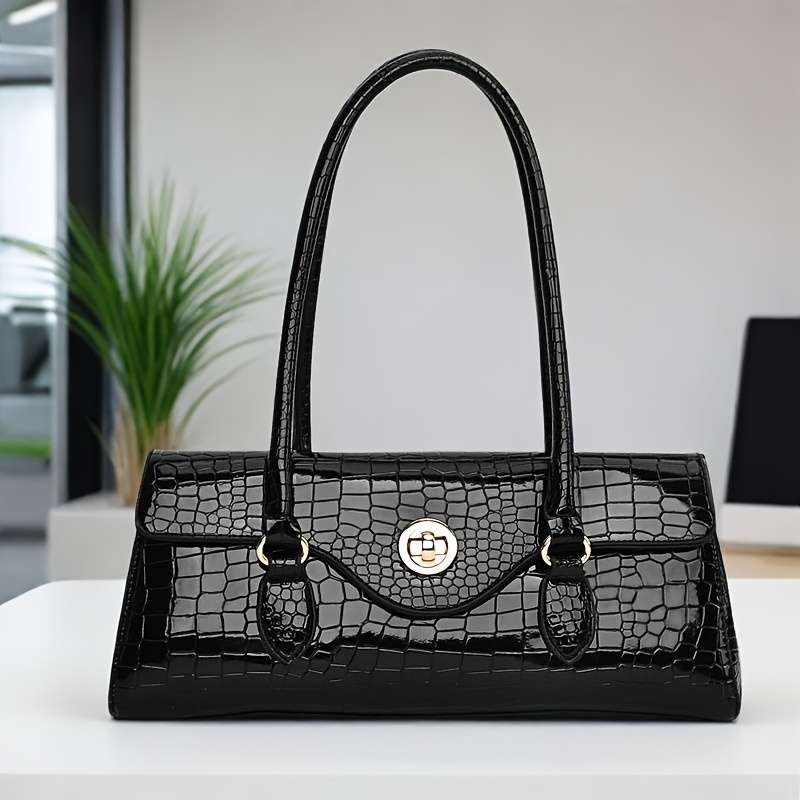 WomenS Bags Glossy Black