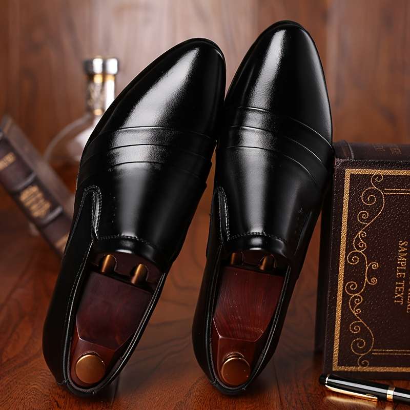 Mens Leather Shoes Color Black Sizeuk 11