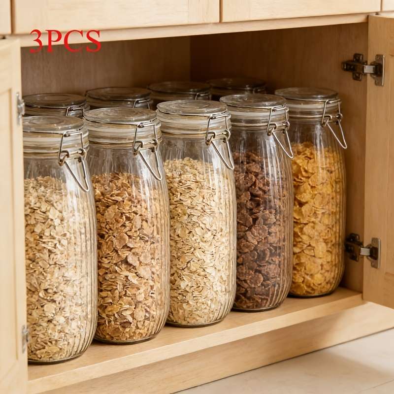 Sealed Jar Quantity 3Pcs Capacity54.11 Oz