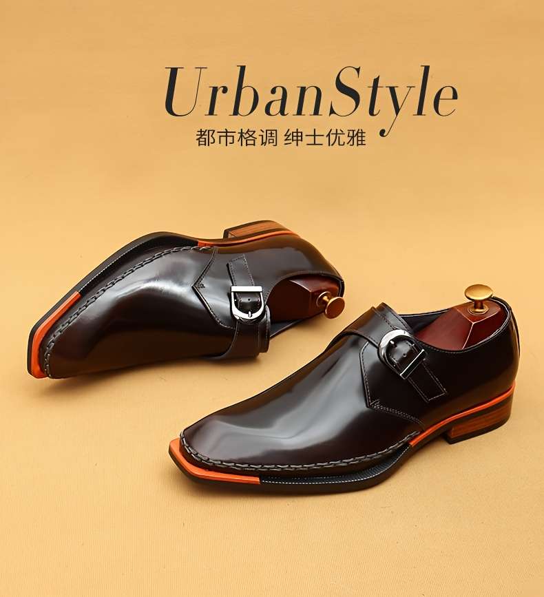 Mens Leather Shoes Color Dark Brown Sizeuk 10