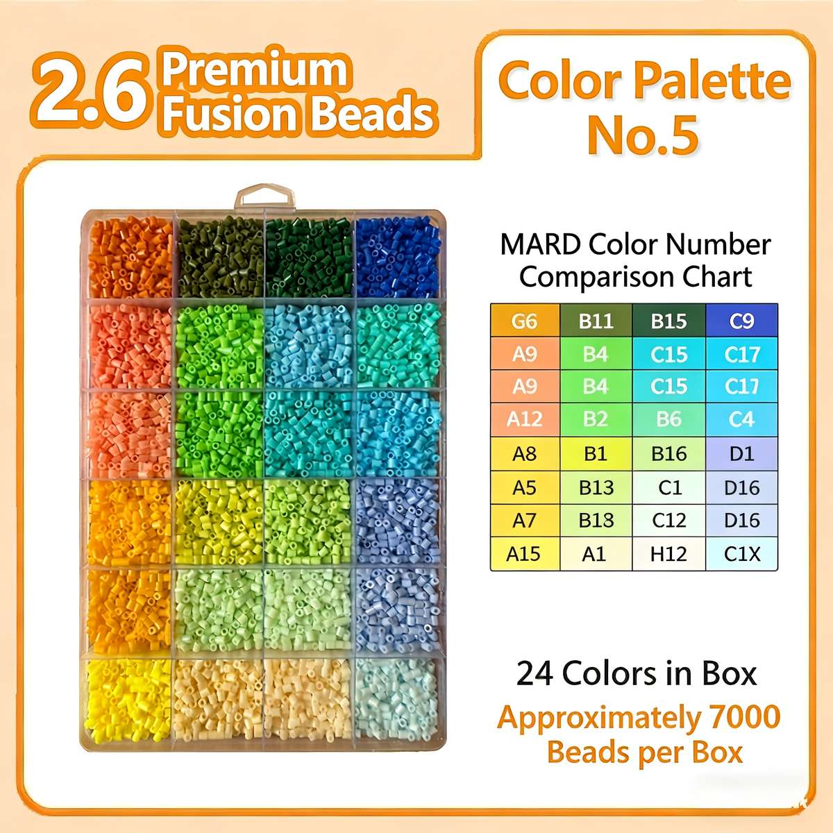 Perler Bead Set 2.6Mm No.2 Color