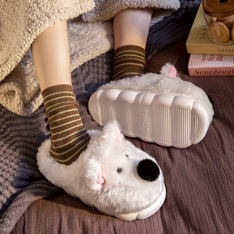 Cotton Slippers Color White Sizeuk 7.5-8