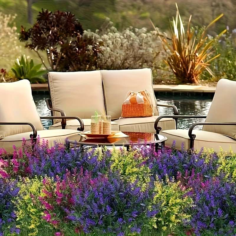 Simulated Flower Color White6Pcs Modelartificial Lavender Flower