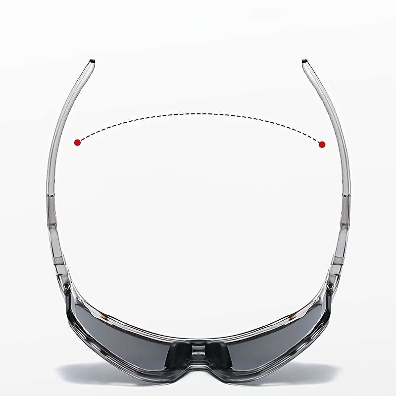 Cycling Glasses Color Bright Black Frame Gray Lens