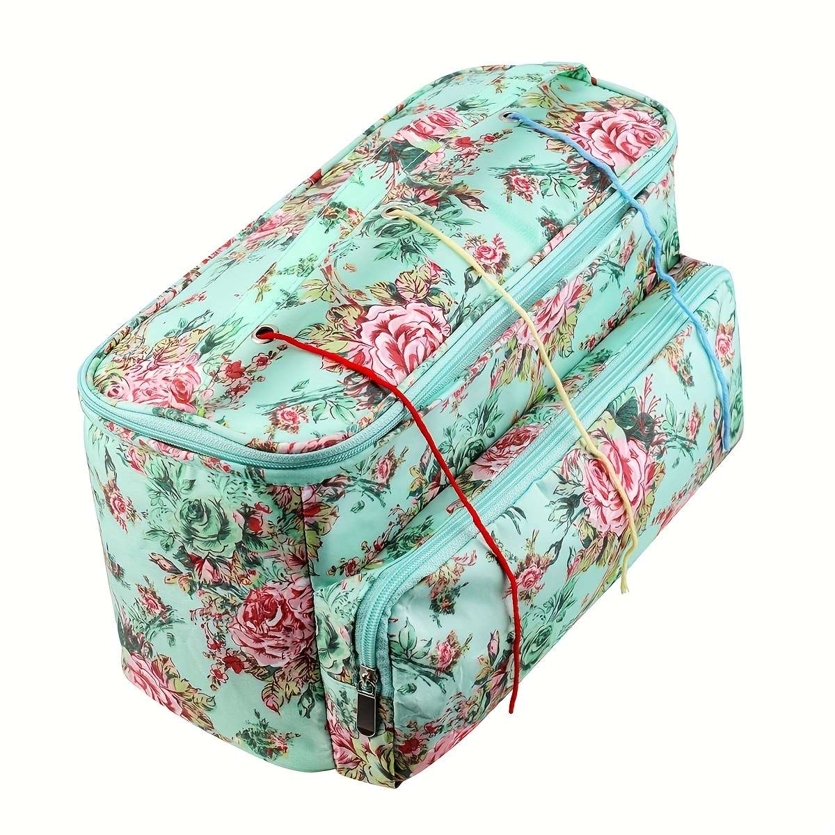 Storage Bag Color Green Peony Square Bag