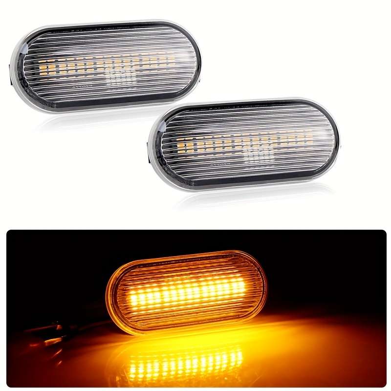 Car Lights Color 2Pcs Clear Lenses