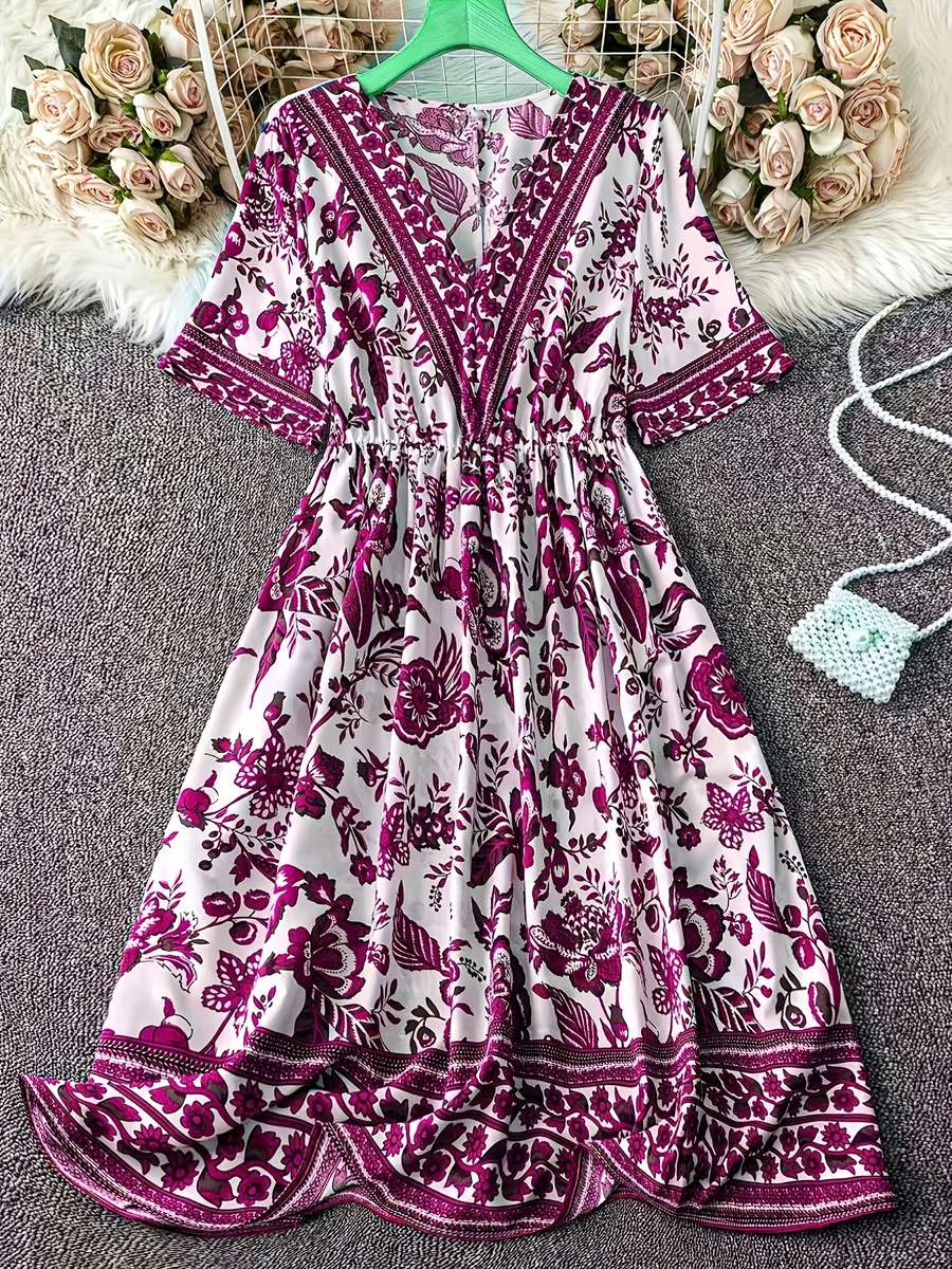 Women S Dress Color Blue Size 5Xl