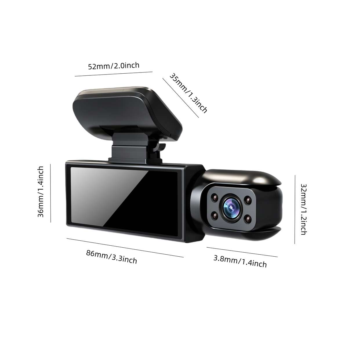Dashcam Color 32Gb Memory Card Black