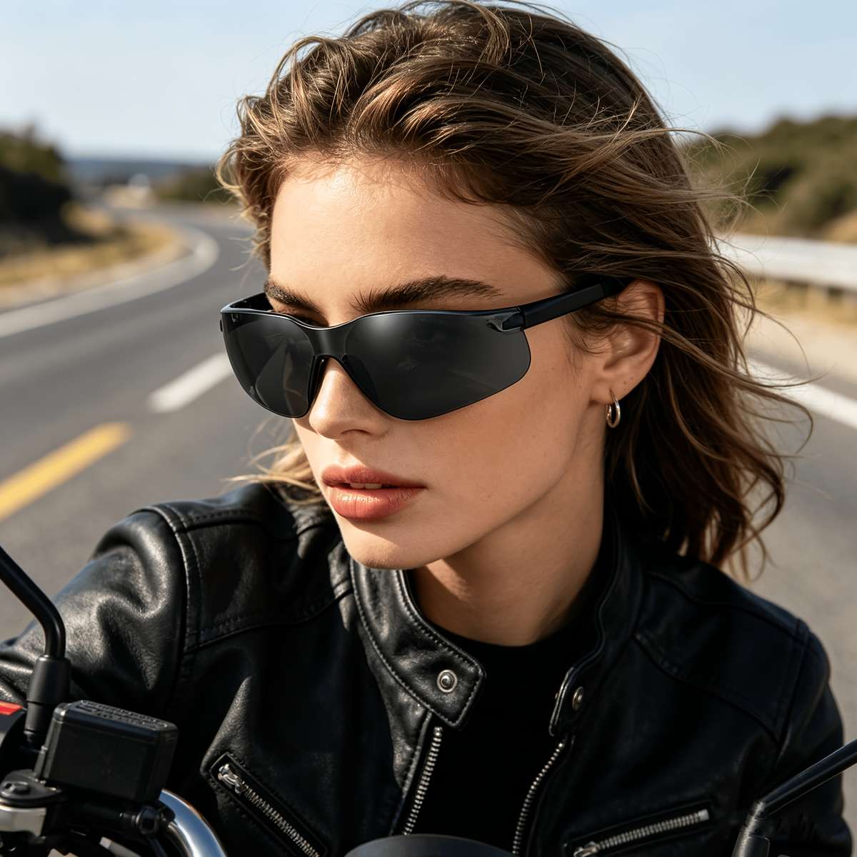 Cycling Glasses Color White