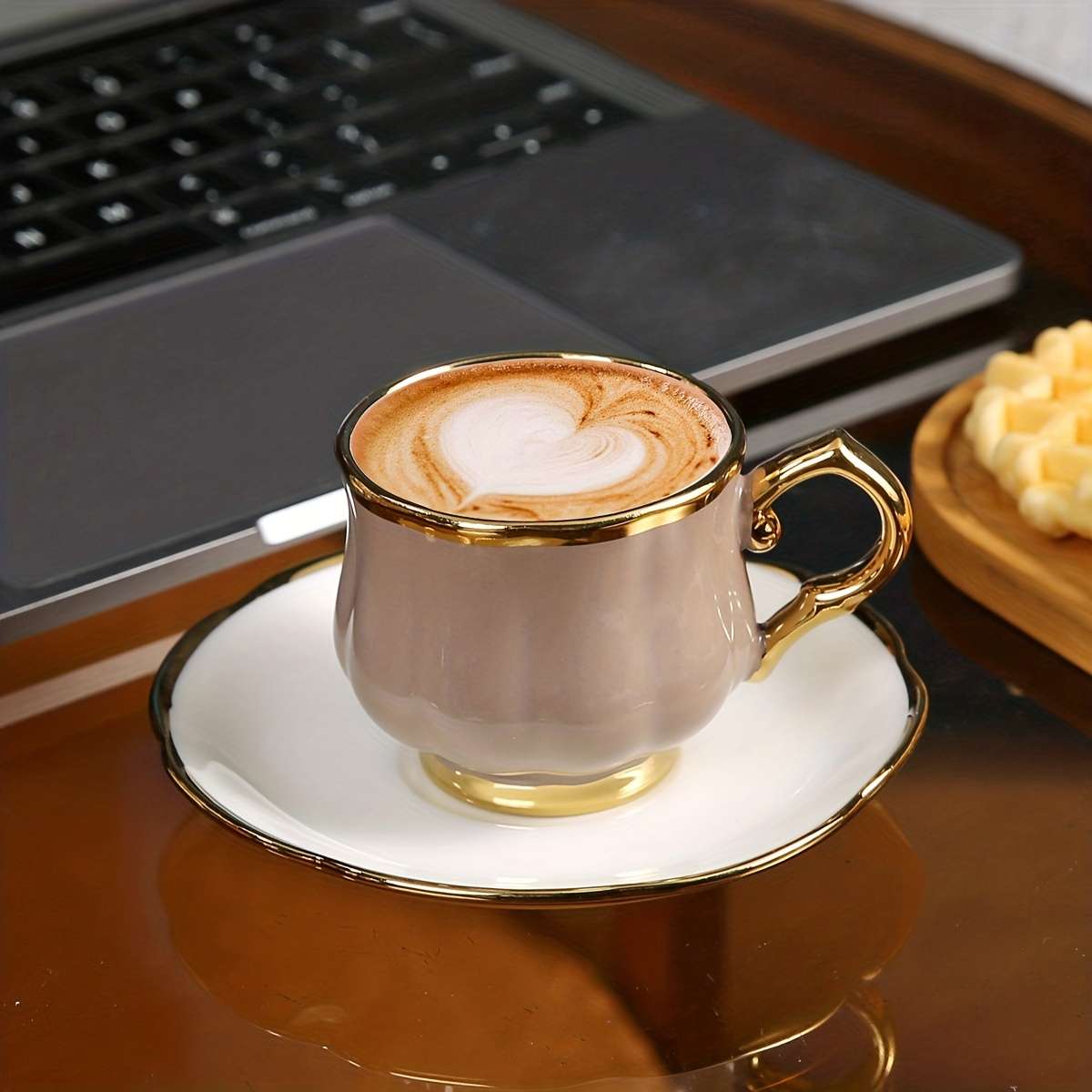 Water Cup Quantity 6 Cups And Saucers Lotus Cups 6 Colors