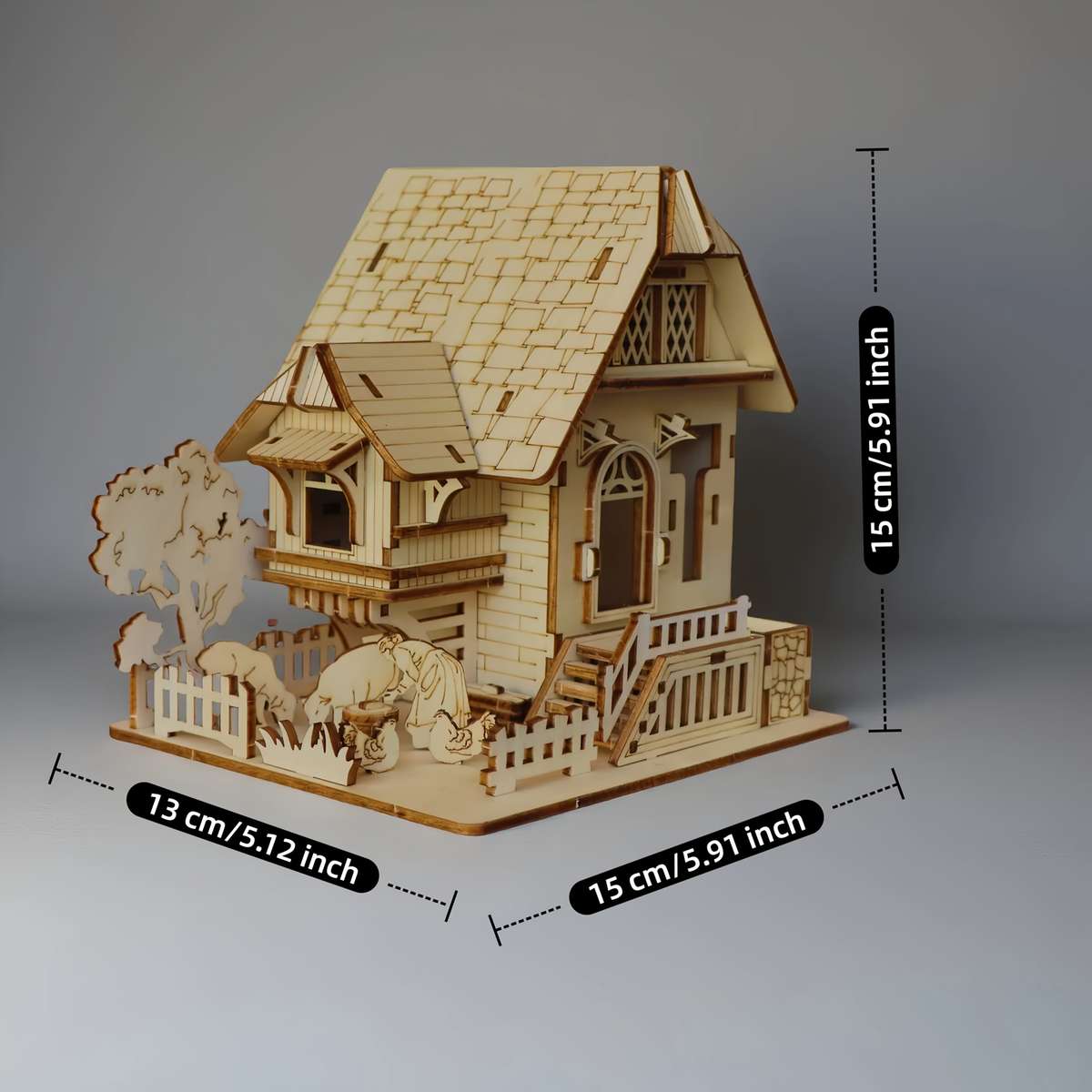 Building Toy Architectural Model Toy Set Items Farm Cottage