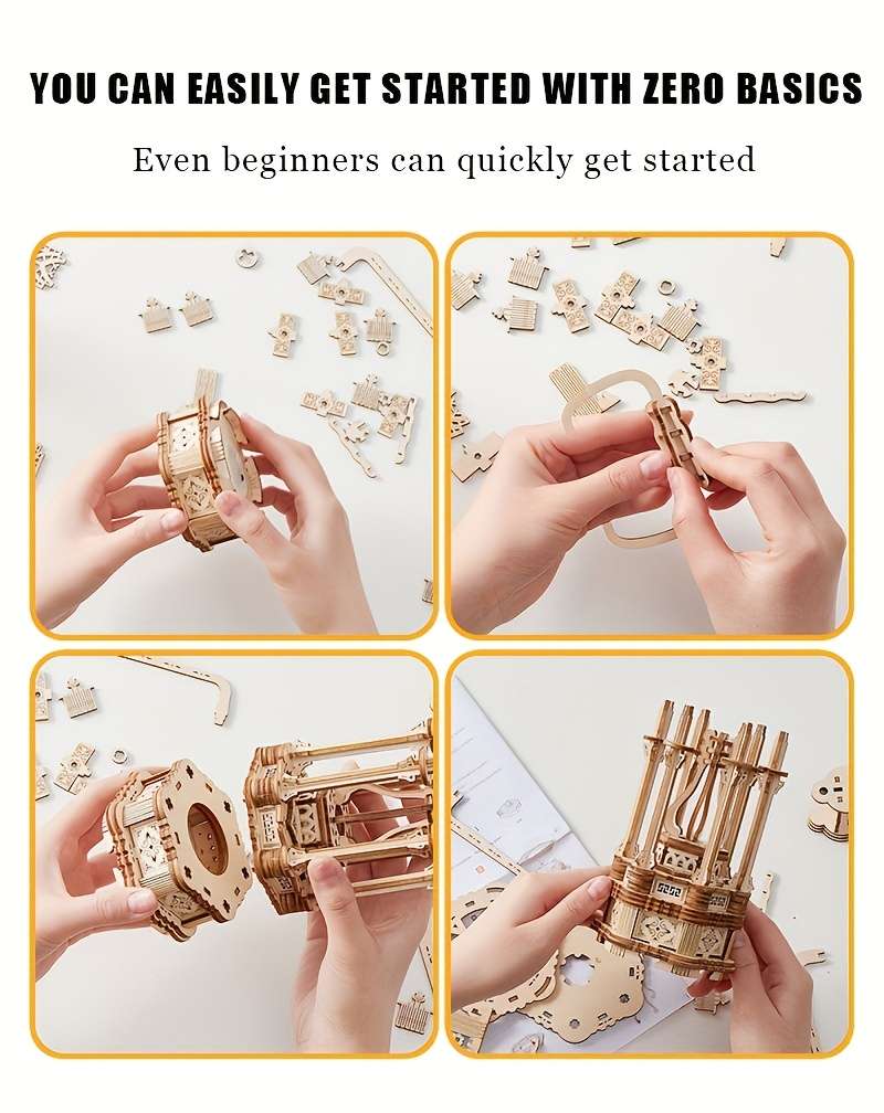3D Building Model Puzzle Set Style Notre Dame Bl