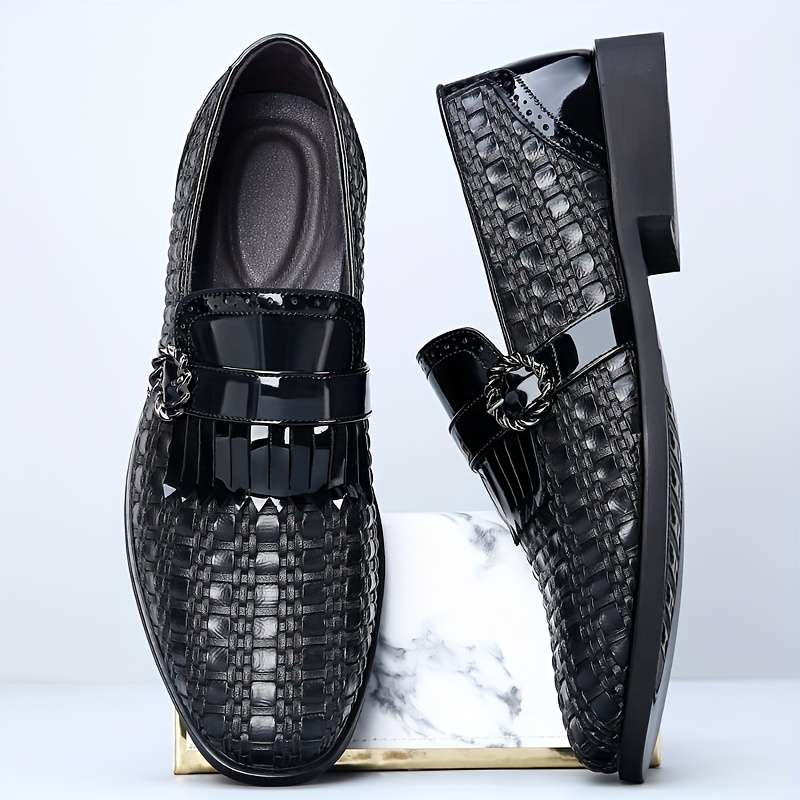 Mens Leather Shoes Color Black Sizeuk 7