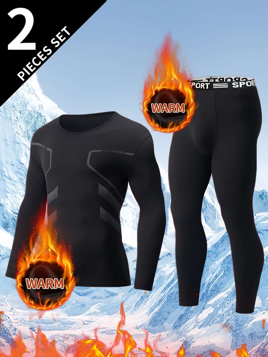 Thermal Underwear Color Blue Sizes