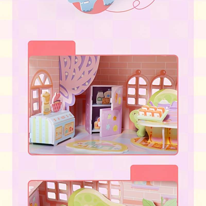 Building Toy Architectural Model Toy Set Style Happy Paradise
