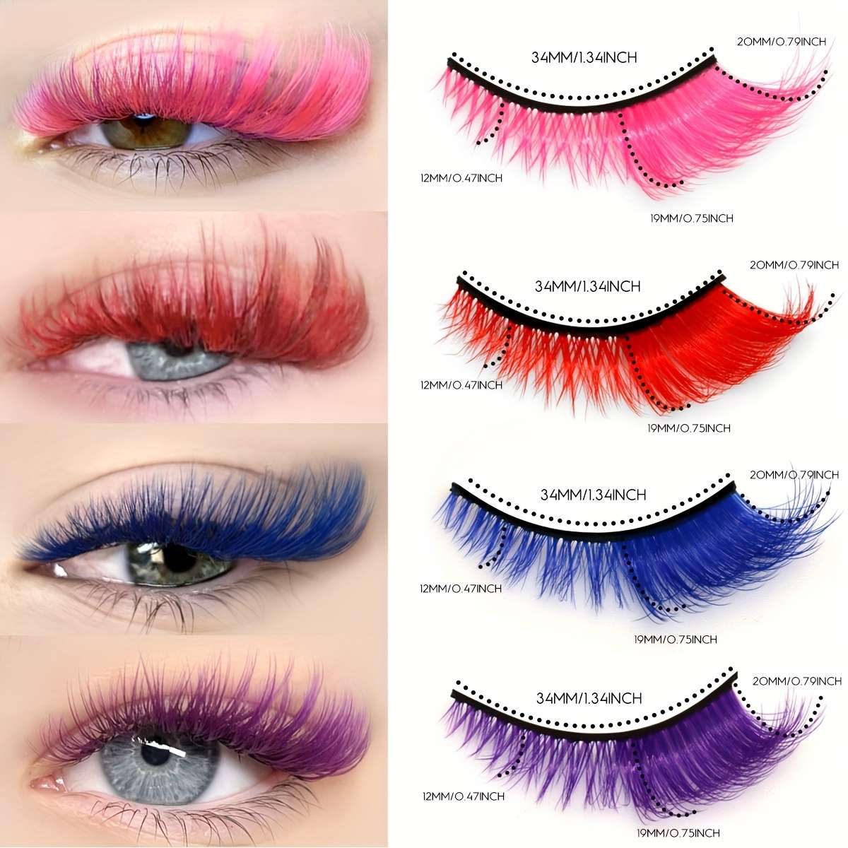 5 Pairs Natural Fluffy False Eyelashes Model Cl05