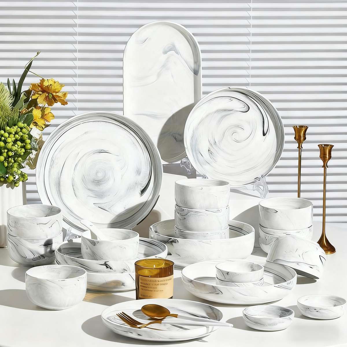 Bowl Color 19Piece Set