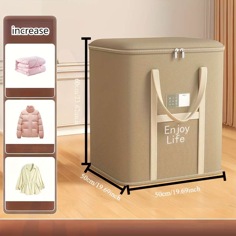 Storage Bag Color Khaki Extra Large 50*40 * 50 1 Pack