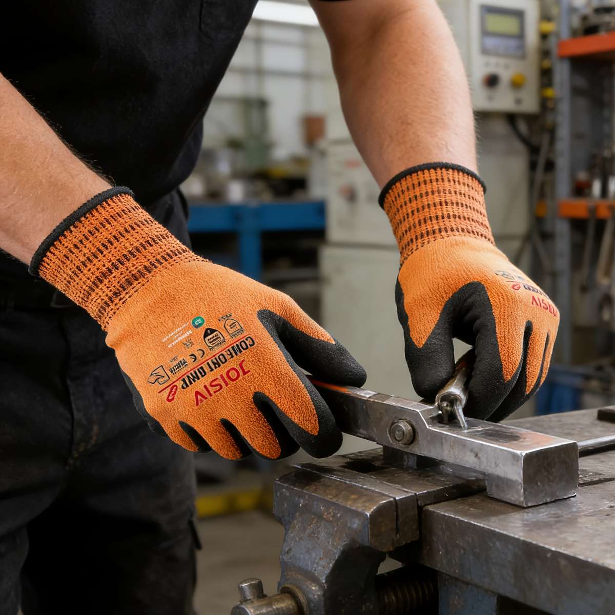 Work Gloves Color Orange2 Pairs 4 Pcs Sizel